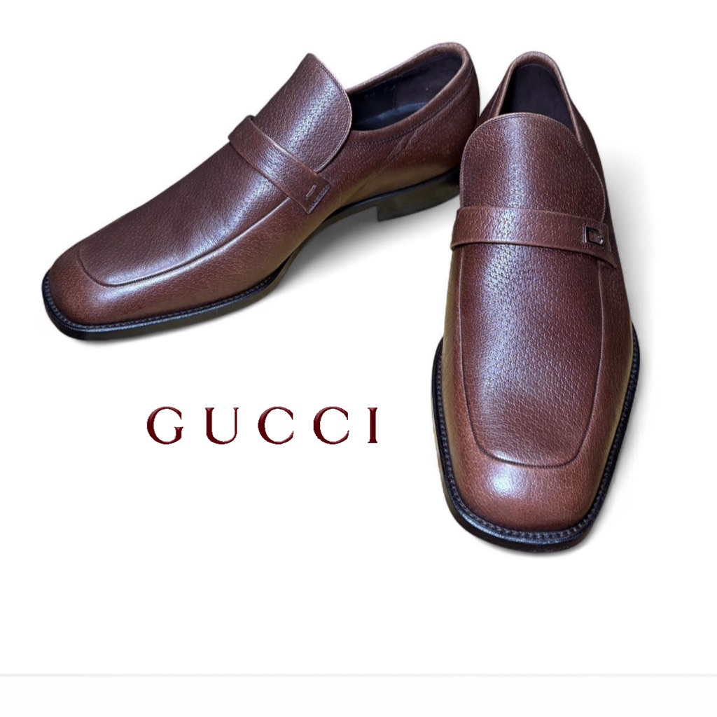 Mens Gucci Leather Loafers 494
